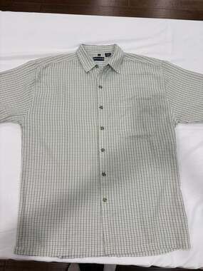 Reload Men's Plaid Short Sleeve Button-Up Shirt Size L